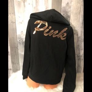Pink Bling Full Zip Hoodie